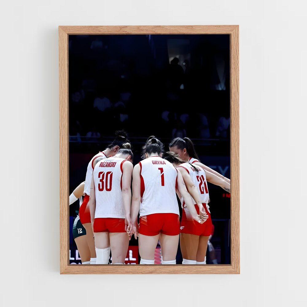 Poster L'Équipe en Tension – affiche Volleyball (vue 4)